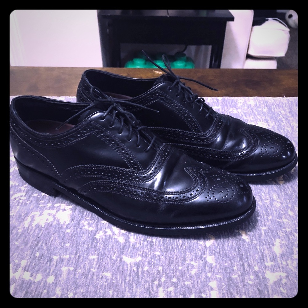 Florsheim Black Lexington Wingtip Oxfords